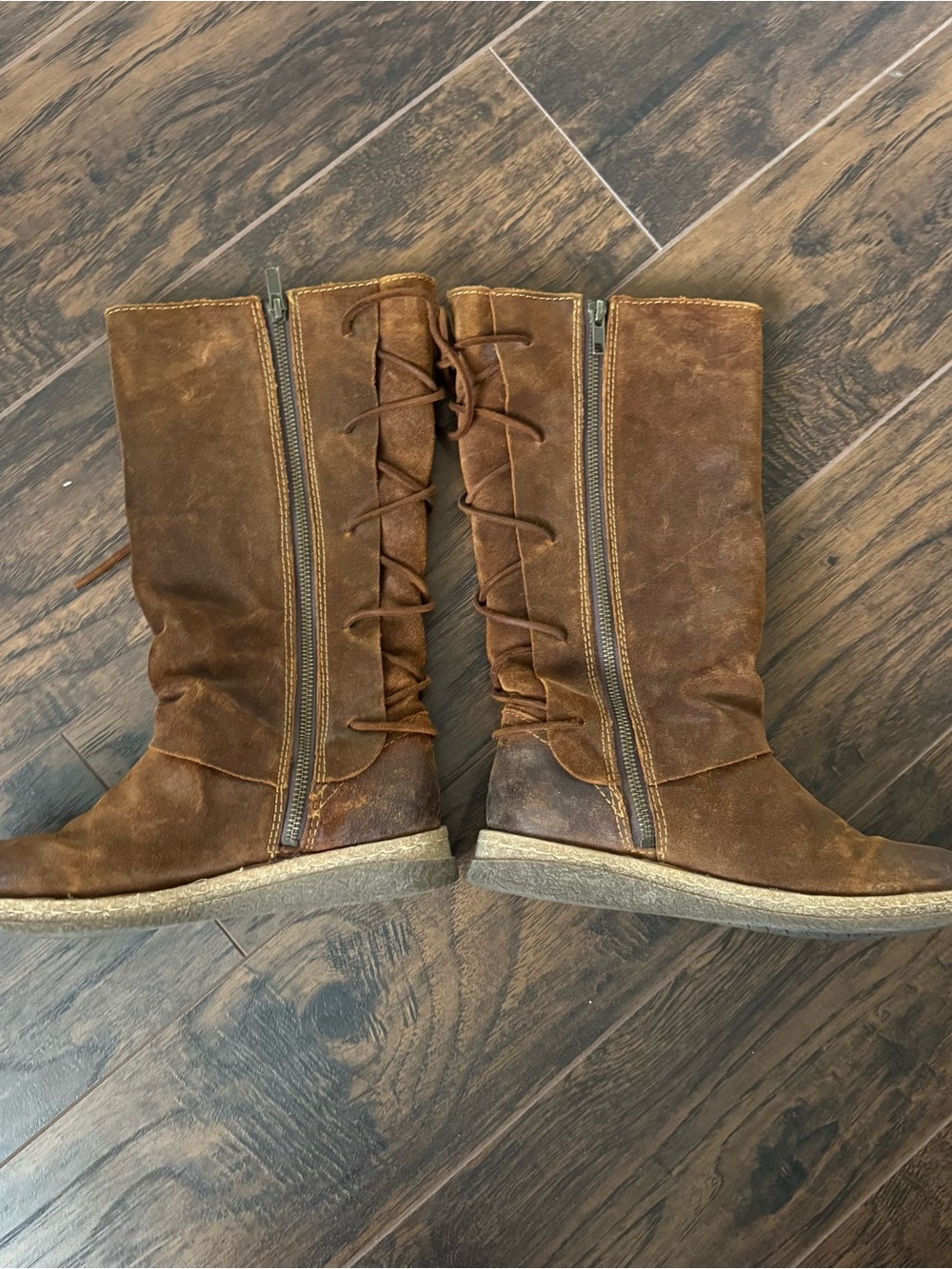 Born Sable Boots Size 7.5 Glazed Ginger Distressed (Brown) - Picture 2 of 13